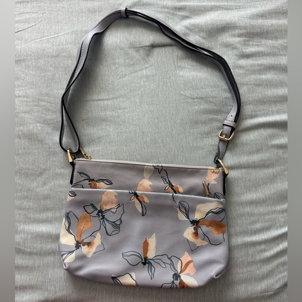 Floral Baby blue Shoulder Bag